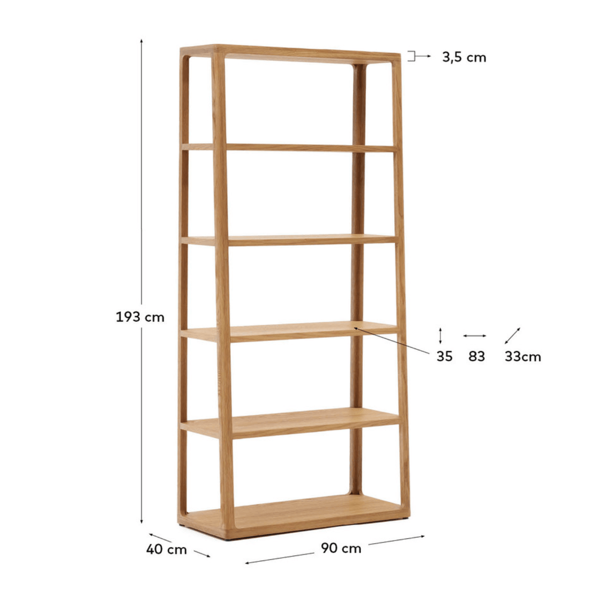 Sedona Tall Bookshelf - CLU Living Pty Ltd