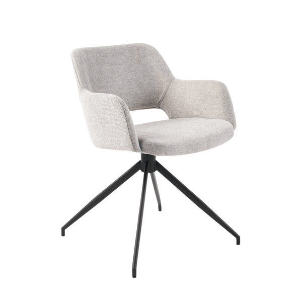 Quinn Swivel Office Chair | Soft Grey - CLU Living Pty Ltd