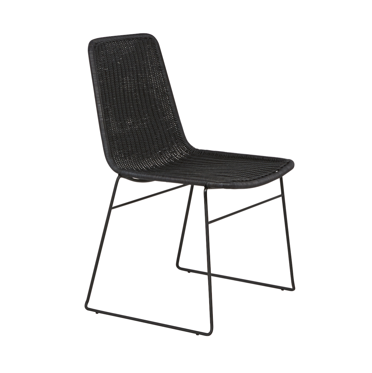 Olivia Dining Chair | Black Rattan - CLU Living Pty Ltd