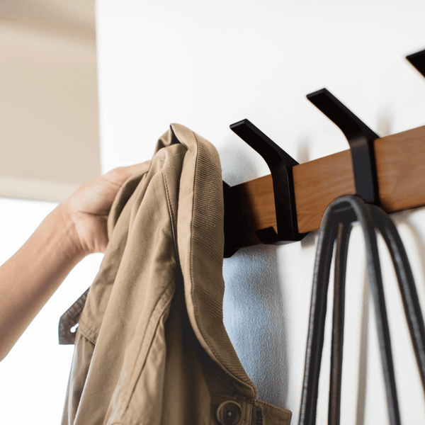 Rin Wall Coat Hooks | Walnut - CLU Living Pty Ltd