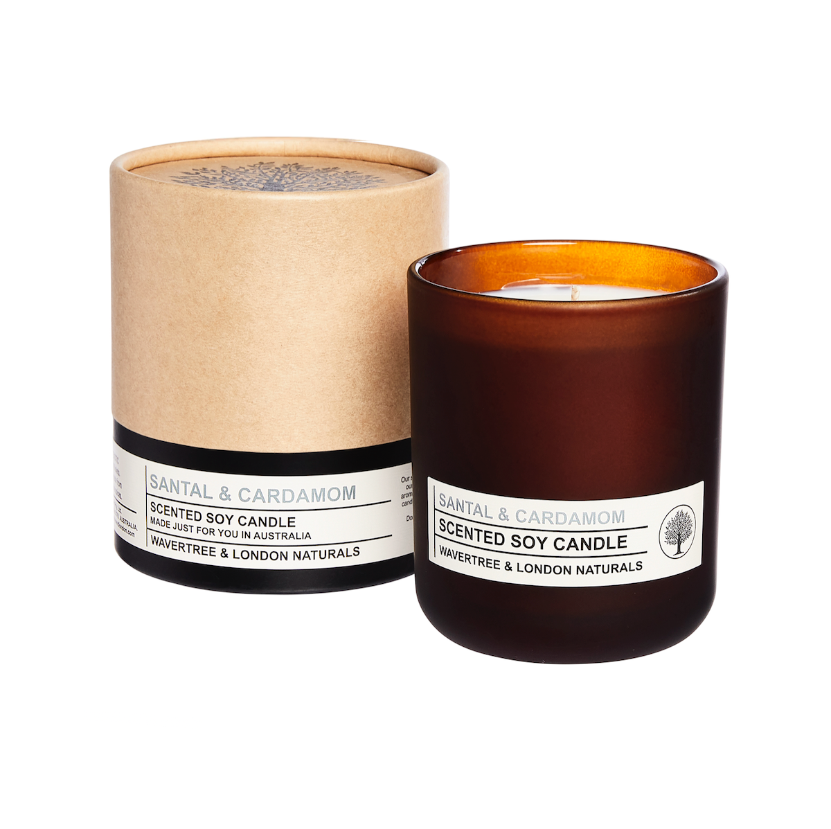 Santal And Cardamom Soy Candle - Clu Living Pty Ltd