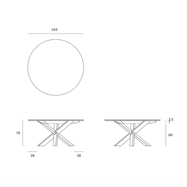 Circle Dining Table | Teak - CLU Living Pty Ltd