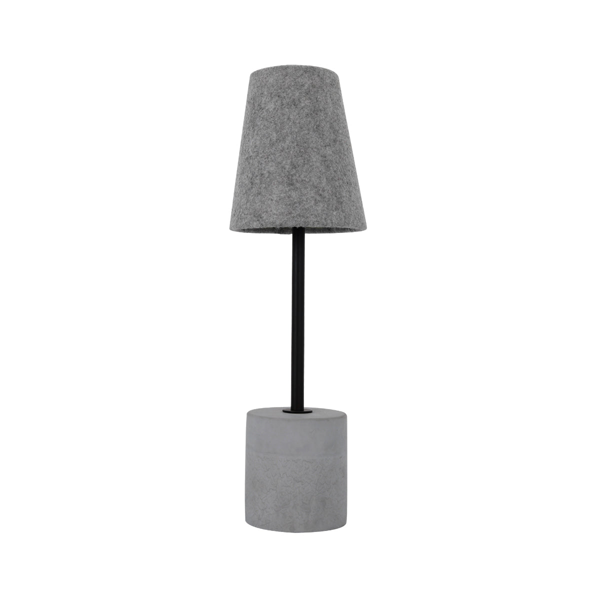 Concrete table deals lamp next